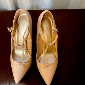 Xappeal beige heels with T-straps